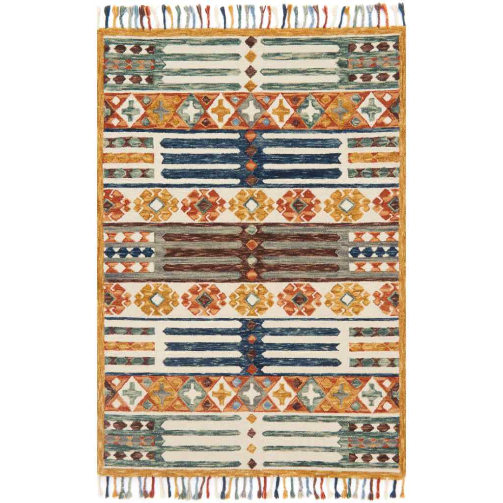 Loloi Zharah Collection Santa Fe Spice Rug ZR-08 Santa Fe Spice / 18" x 18" Sample