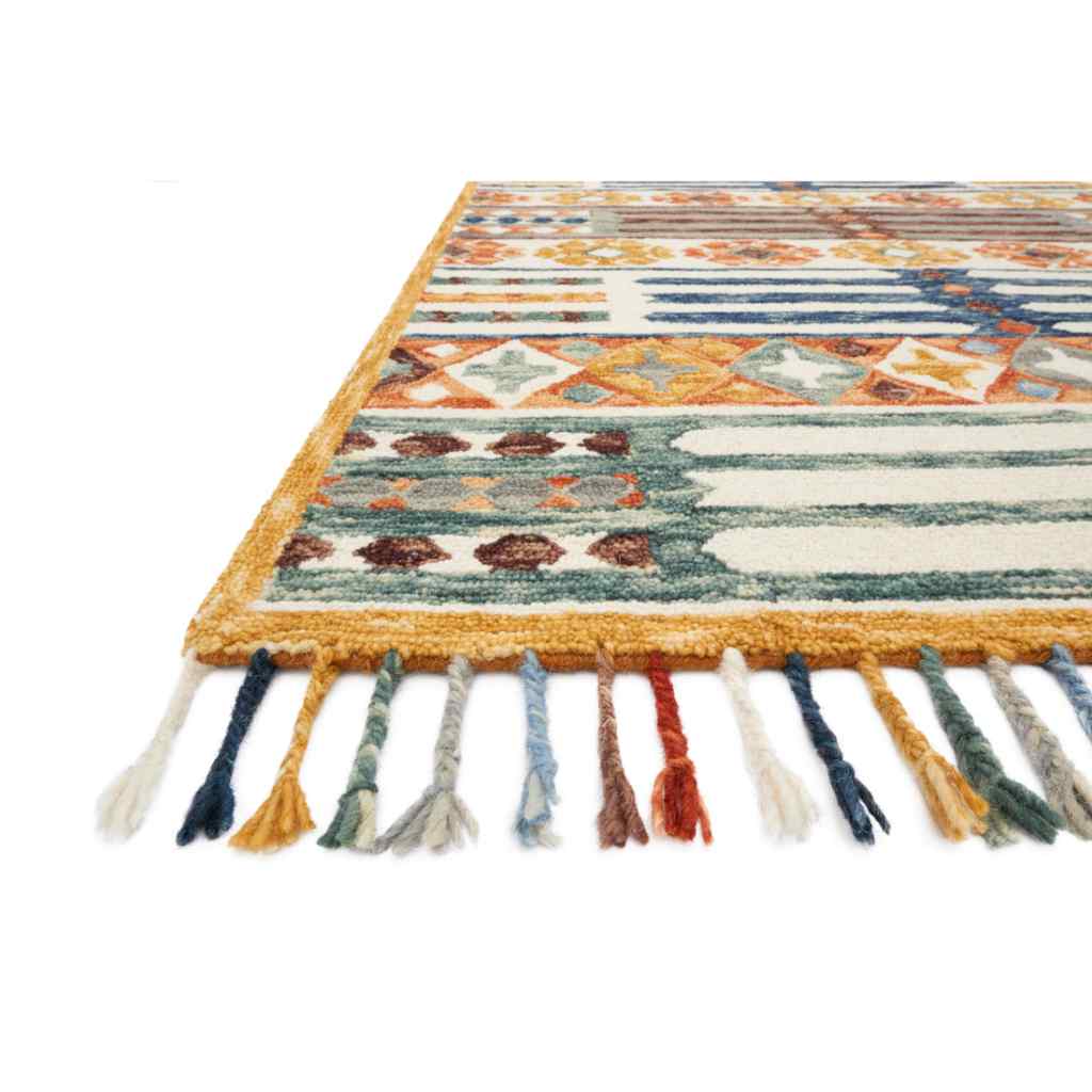 Loloi Zharah Collection Santa Fe Spice Rug ZR-08 Santa Fe Spice / 18" x 18" Sample