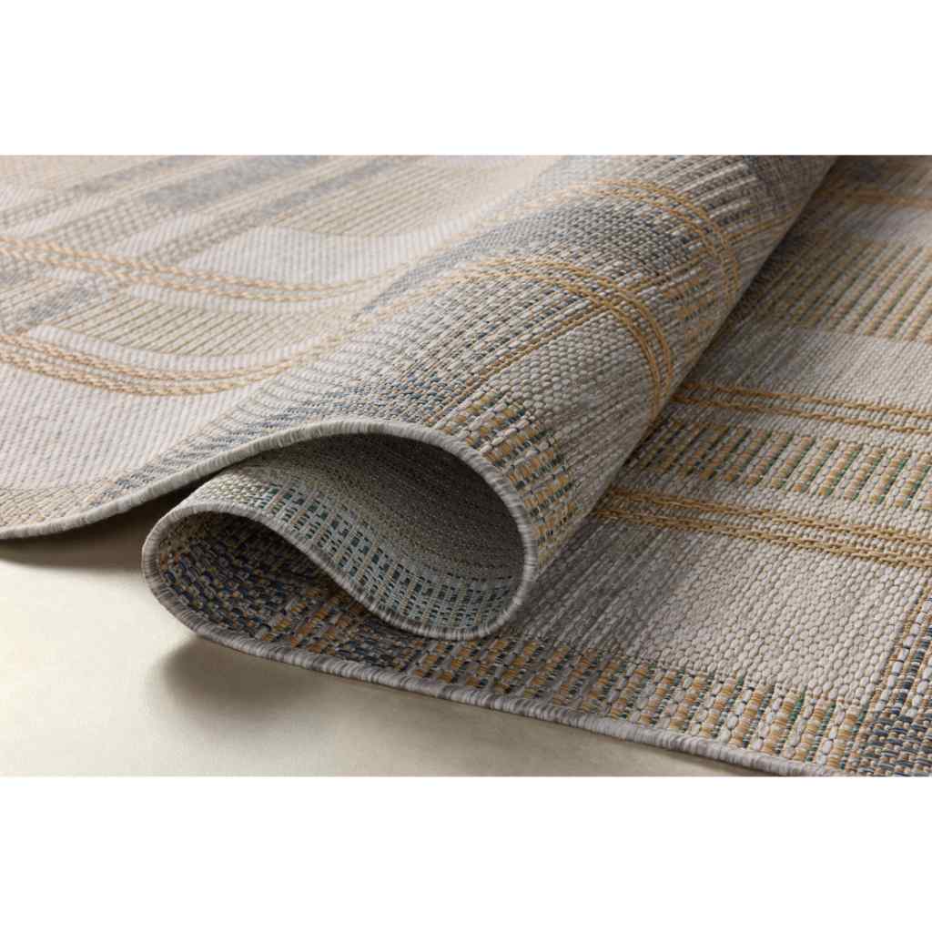 Loloi II Birch Collection Bone / Gold Rug BIR-05 Bone / Gold / 18" x 18" Sample