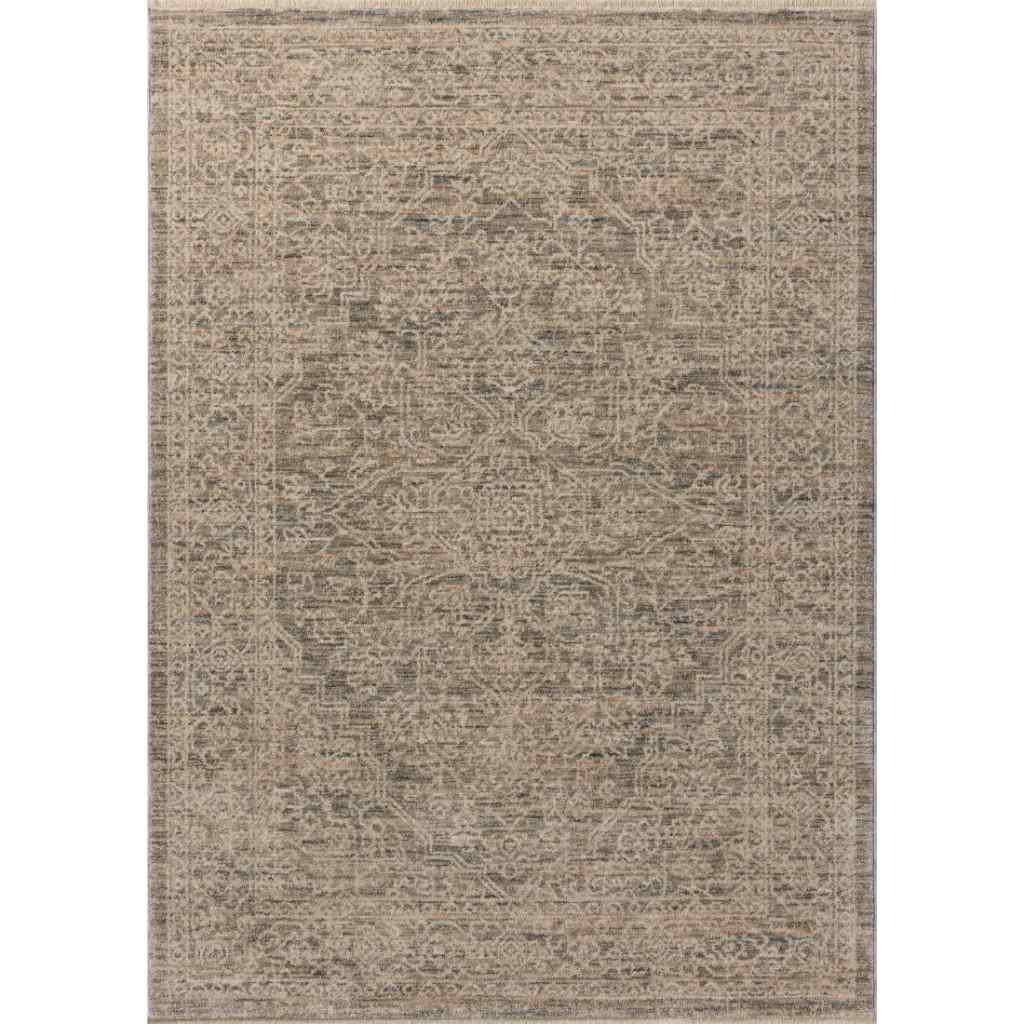 Loloi II Newman Collection Slate / Natural Rug NEW-01 Slate / Natural / 18" x 18" Sample