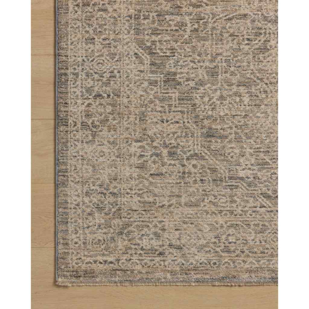 Loloi II Newman Collection Slate / Natural Rug NEW-01 Slate / Natural / 18" x 18" Sample