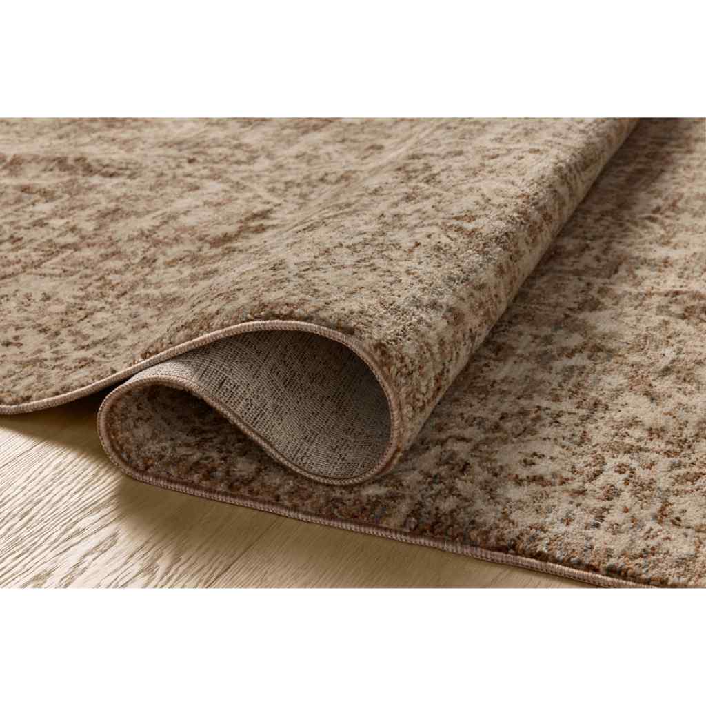 Loloi II Newman Collection Dark Taupe / Natural Rug NEW-02 Dark Taupe / Natural / 18" x 18" Sample