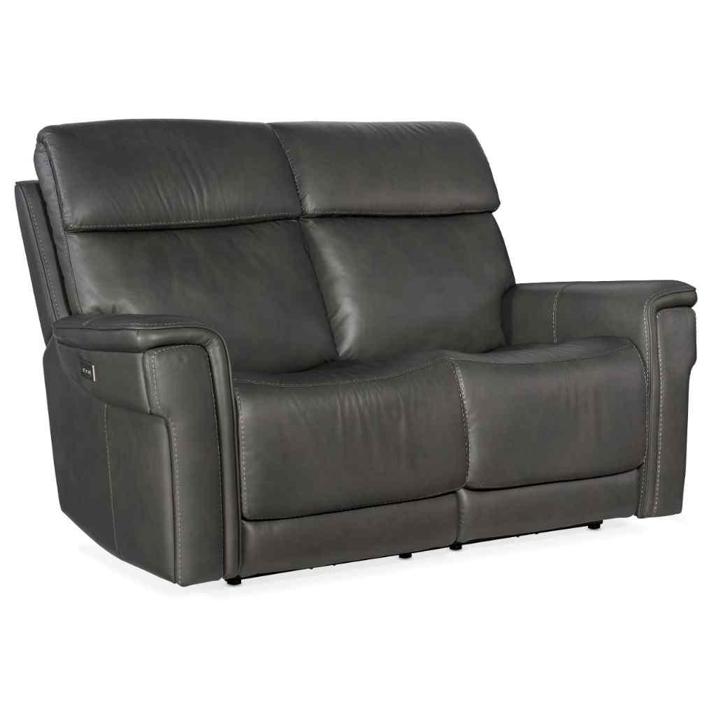 Lyra Zero Gravity Power Loveseat with Power Headrest Medium Gray