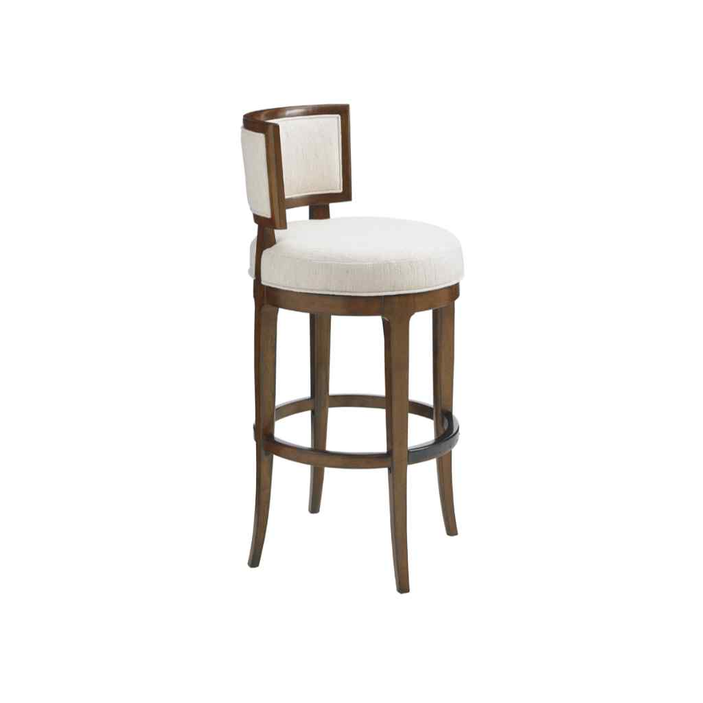 Macau Swivel Bar Stool Brown