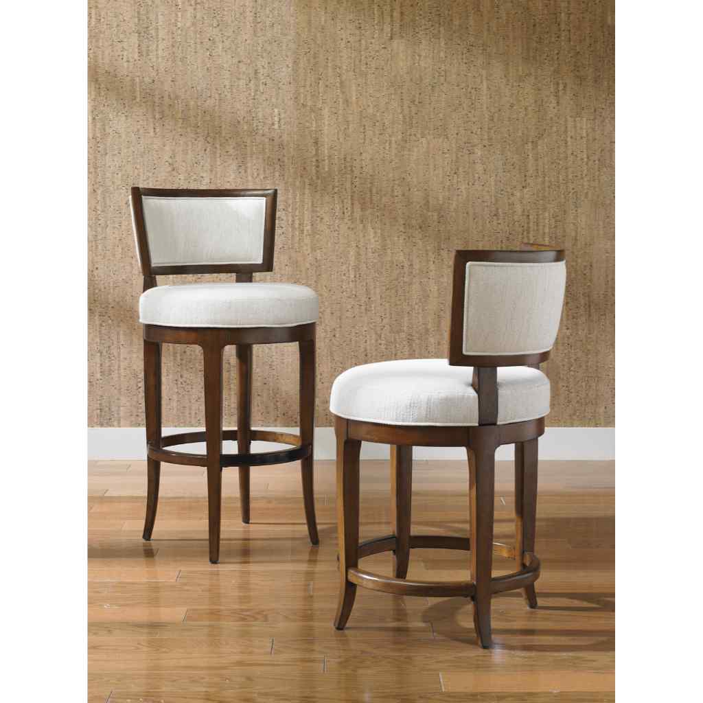 Macau Swivel Bar Stool Brown