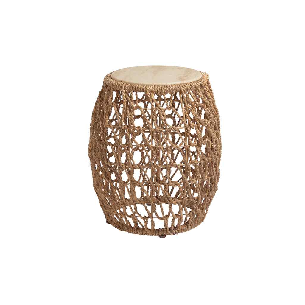 Madrid Woven Accent Table Aged Bronze