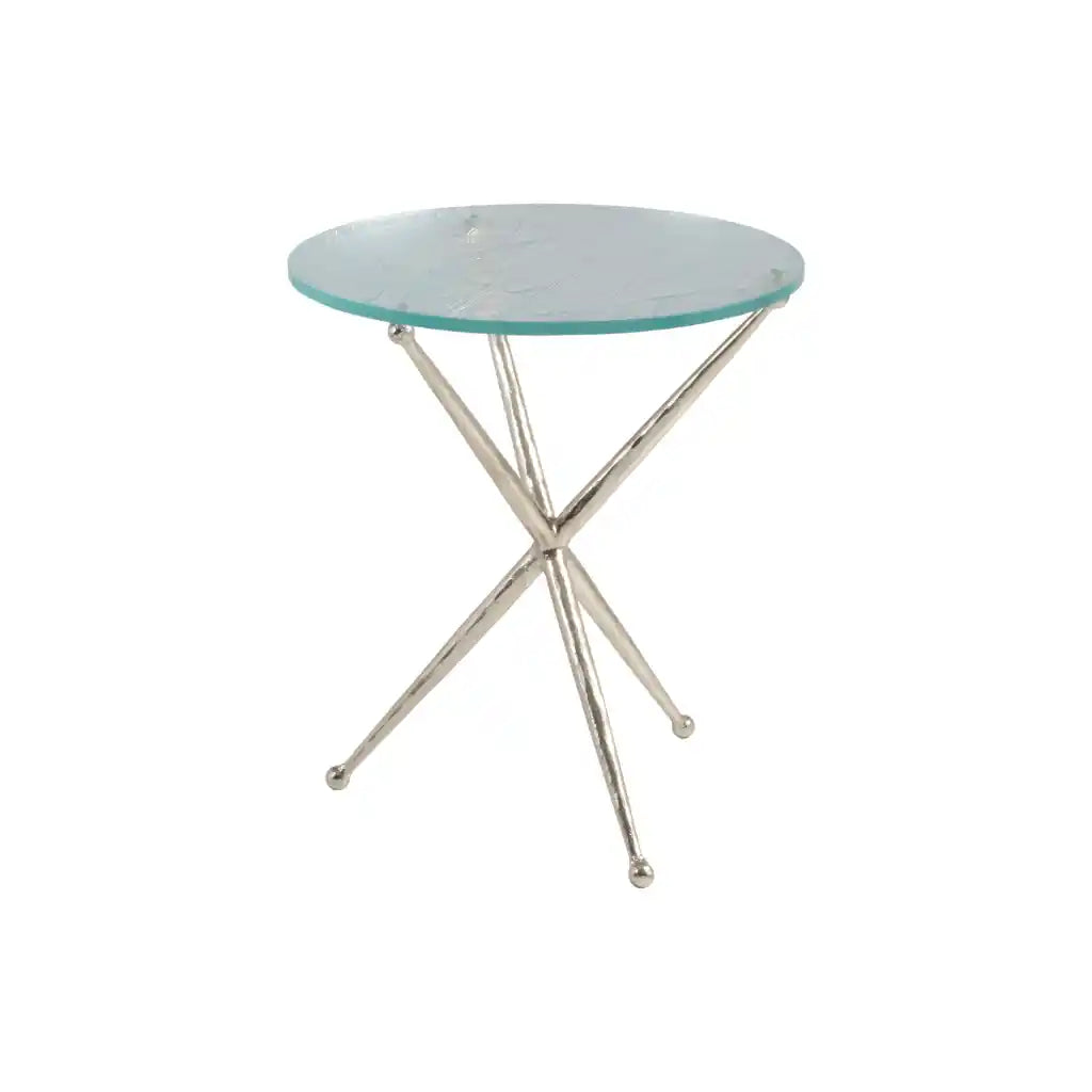 Marcus Champagne Round End Table Champagne