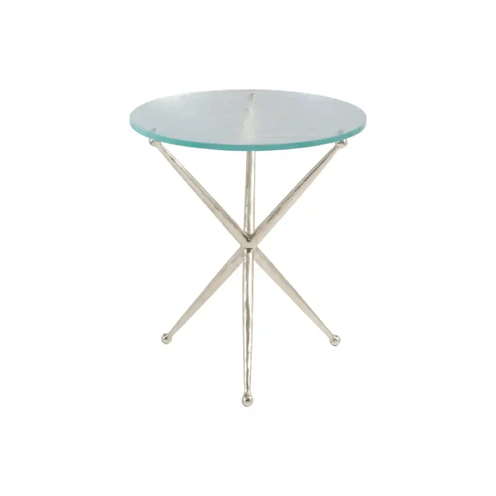 Marcus Champagne Round End Table Champagne