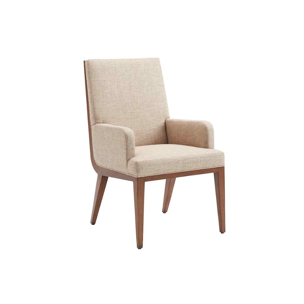 Marino Upholstered Arm Chair Brown