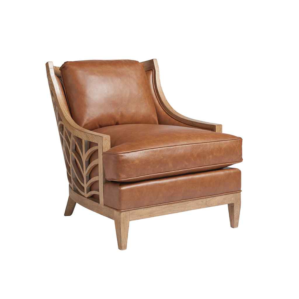 Marion Leather Chair Aged Bronze