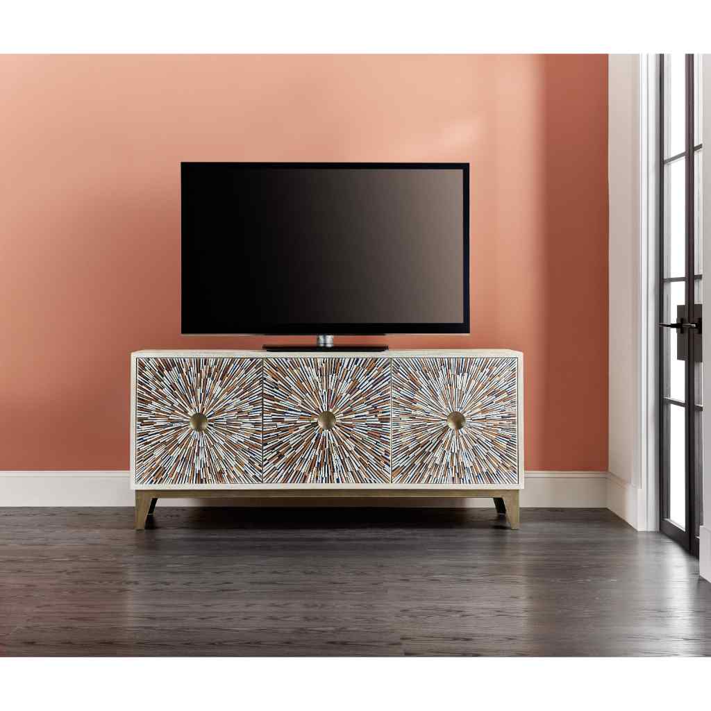 Melange Liberty Entertainment Console Light Brown