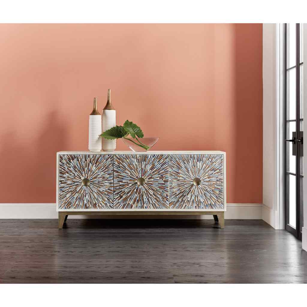 Melange Liberty Entertainment Console Light Brown