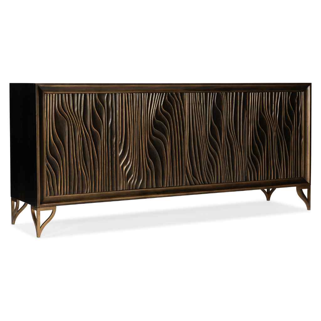 Melange Mountgomery Four Door Credenza Brown