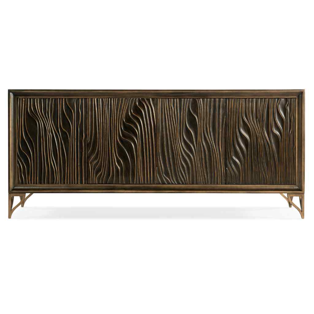 Melange Mountgomery Four Door Credenza Brown