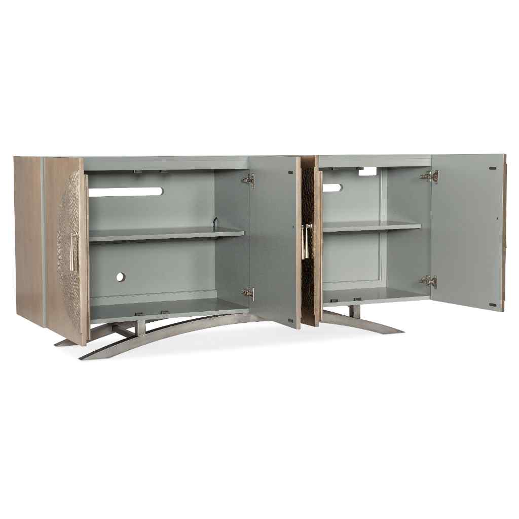 Melange Nolita Four Door Entertainment Console Champagne