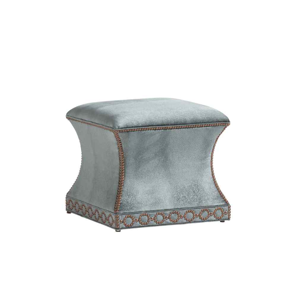 Merino Ottoman - Carlyle Seaglass