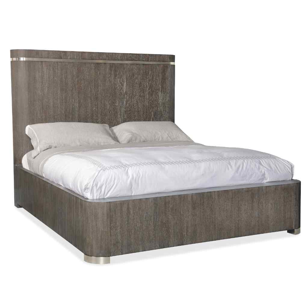 Modern Mood Cal King Panel Bed Medium Brown