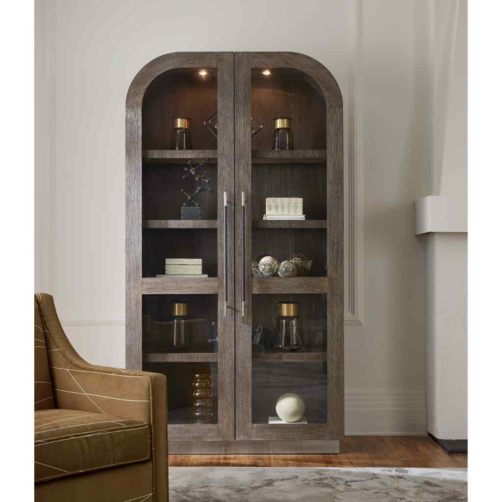 Modern Mood Display Cabinet - II Medium Brown