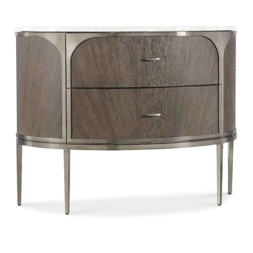 Modern Mood Two Drawer Nightstand Medium Brown