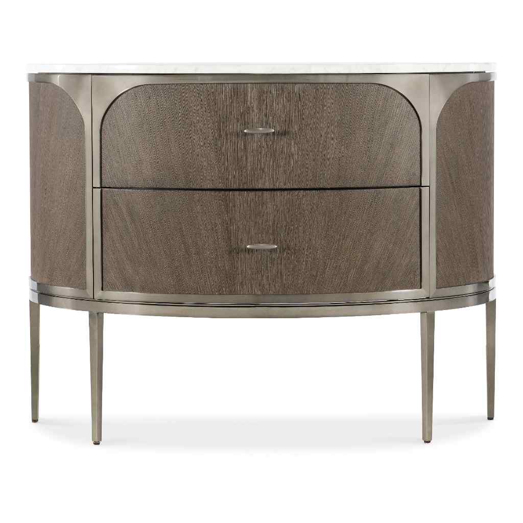 Modern Mood Two Drawer Nightstand Medium Brown