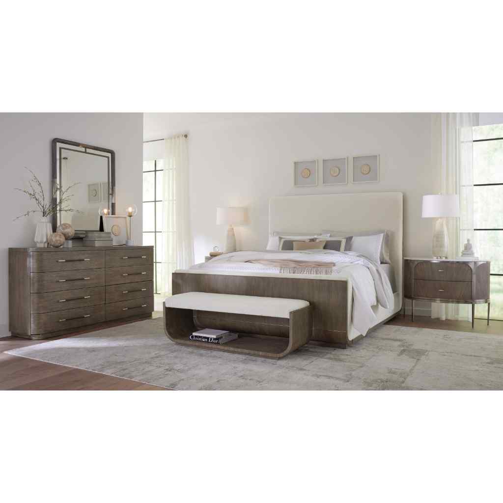 Modern Mood Two Drawer Nightstand Medium Brown