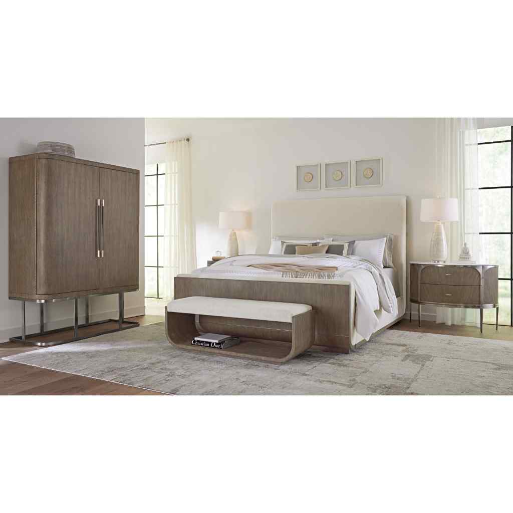 Modern Mood Two Drawer Nightstand Medium Brown