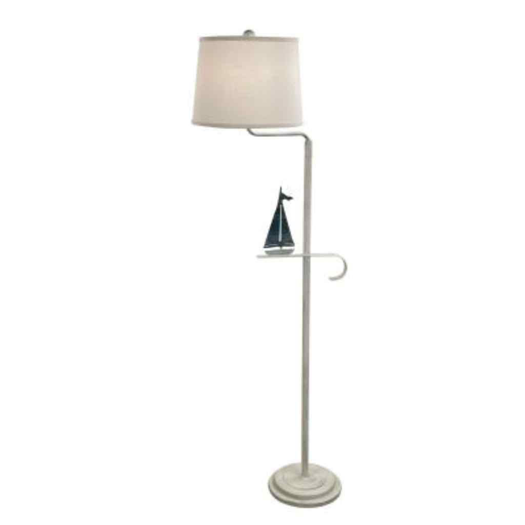 Nautical Iron Sailboat Swing Arm Floor Lamp Cottage/Nautical