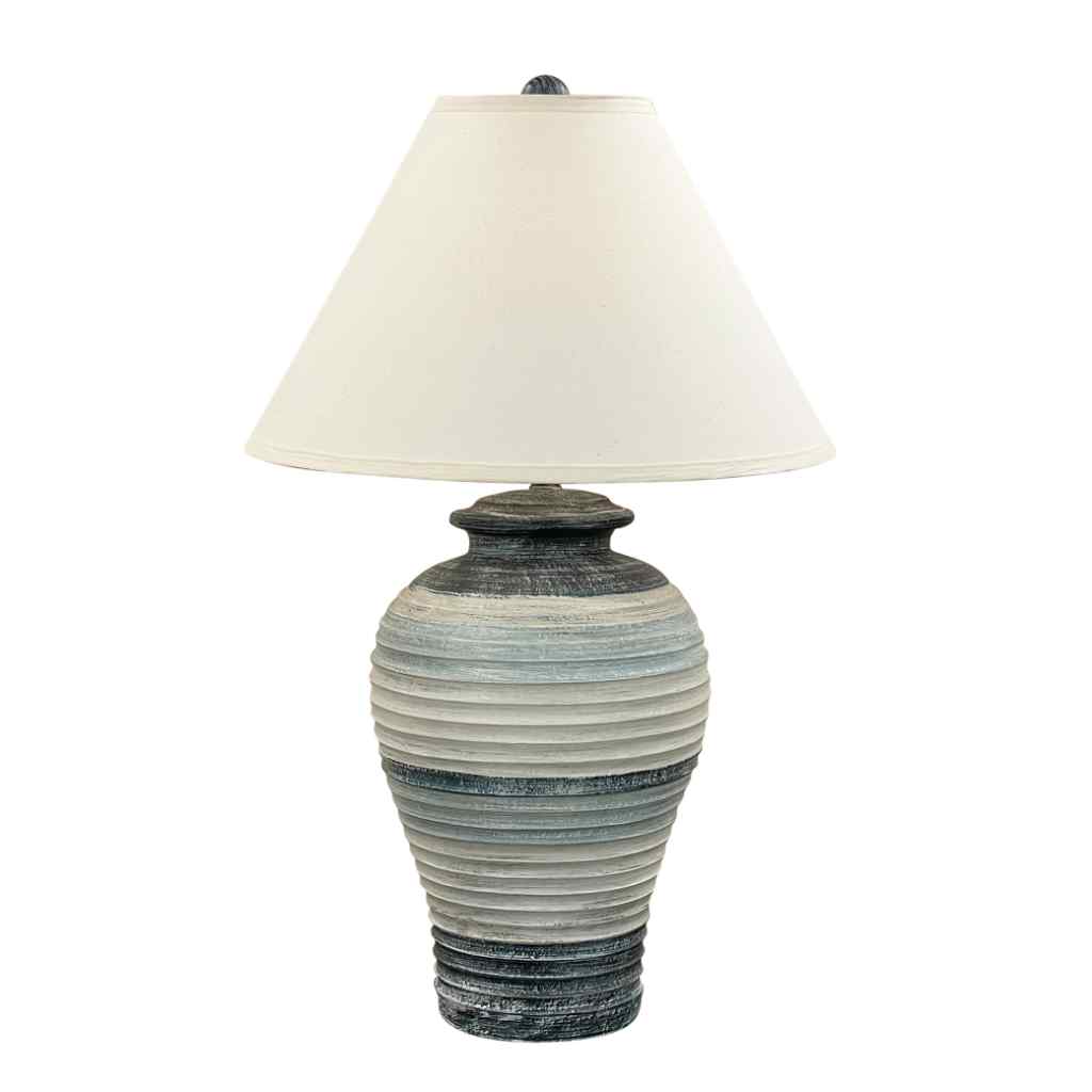 Nautical Stripe Chunky Ribbed Table Lamp Nautical Stripe