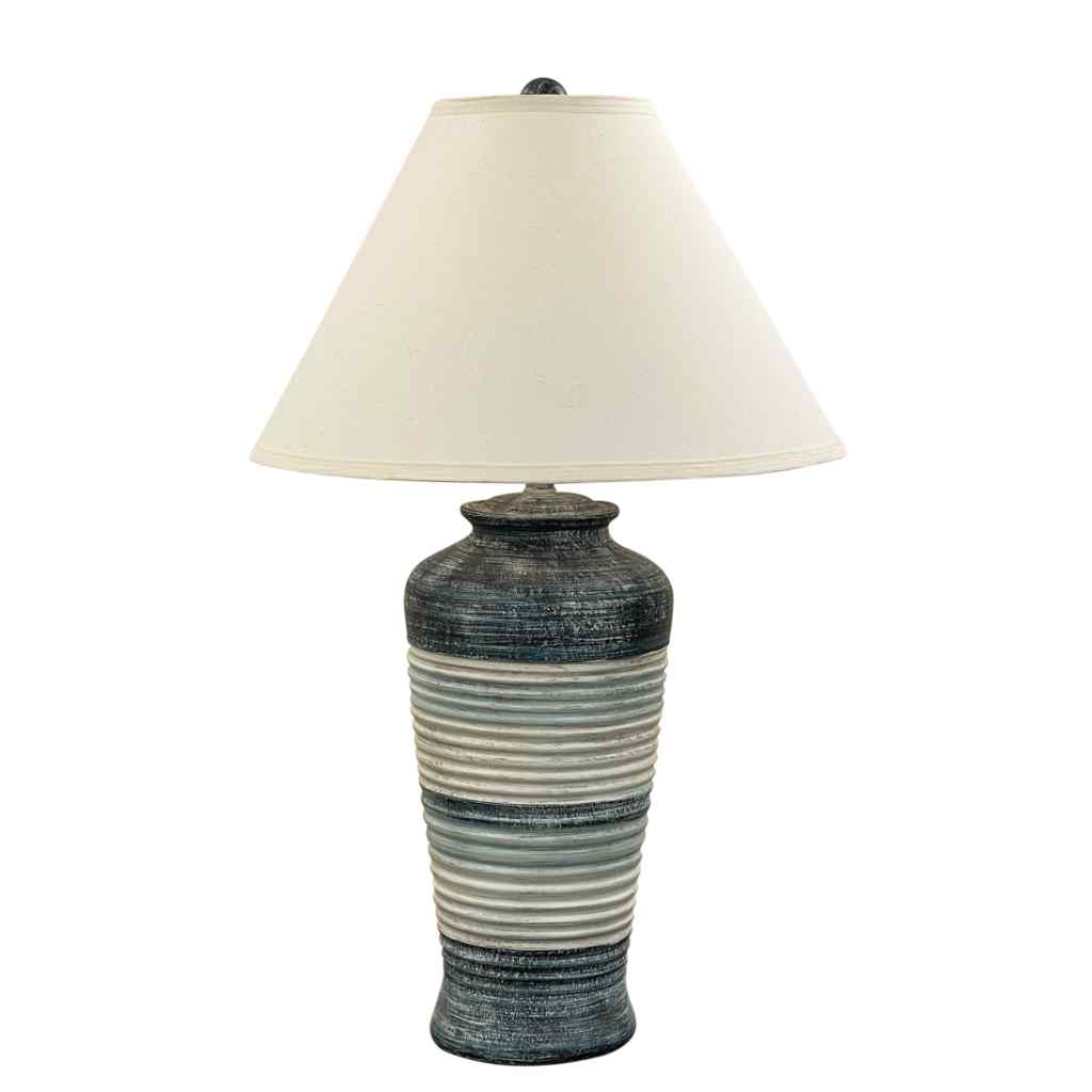 Nautical Tall Ribbed Table Lamp Nautical