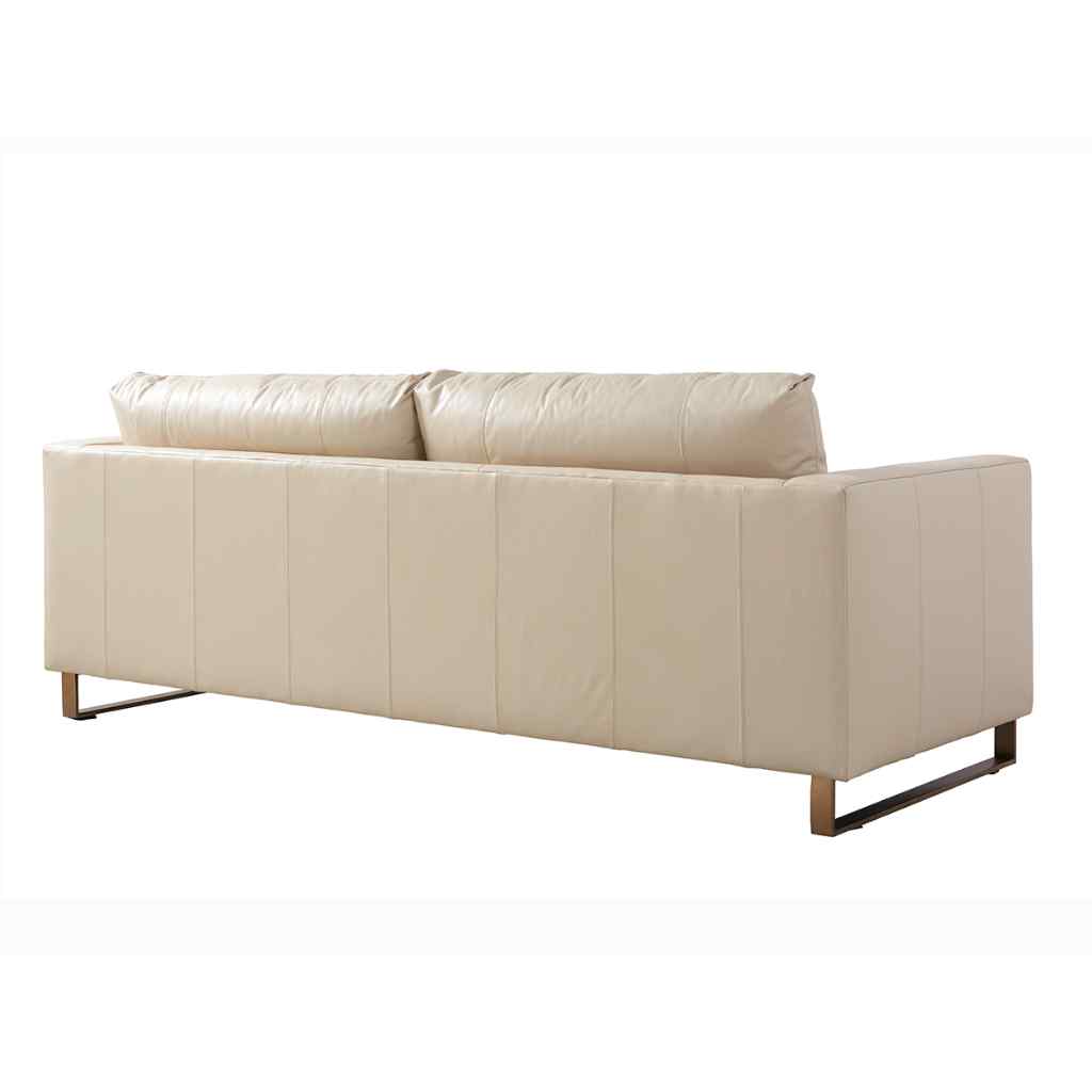 Nob Hill Leather Sofa Brown