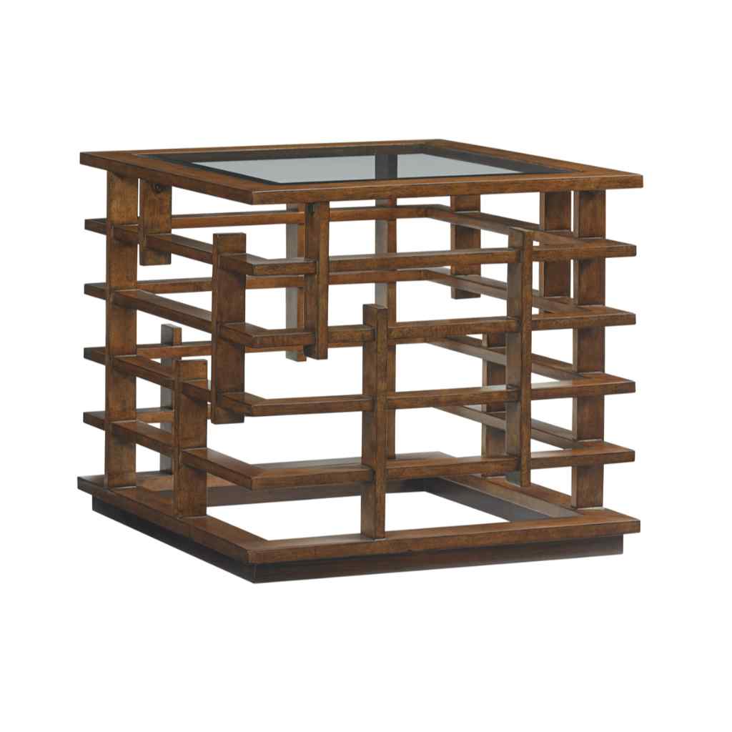 Nobu Square Lamp Table Brown