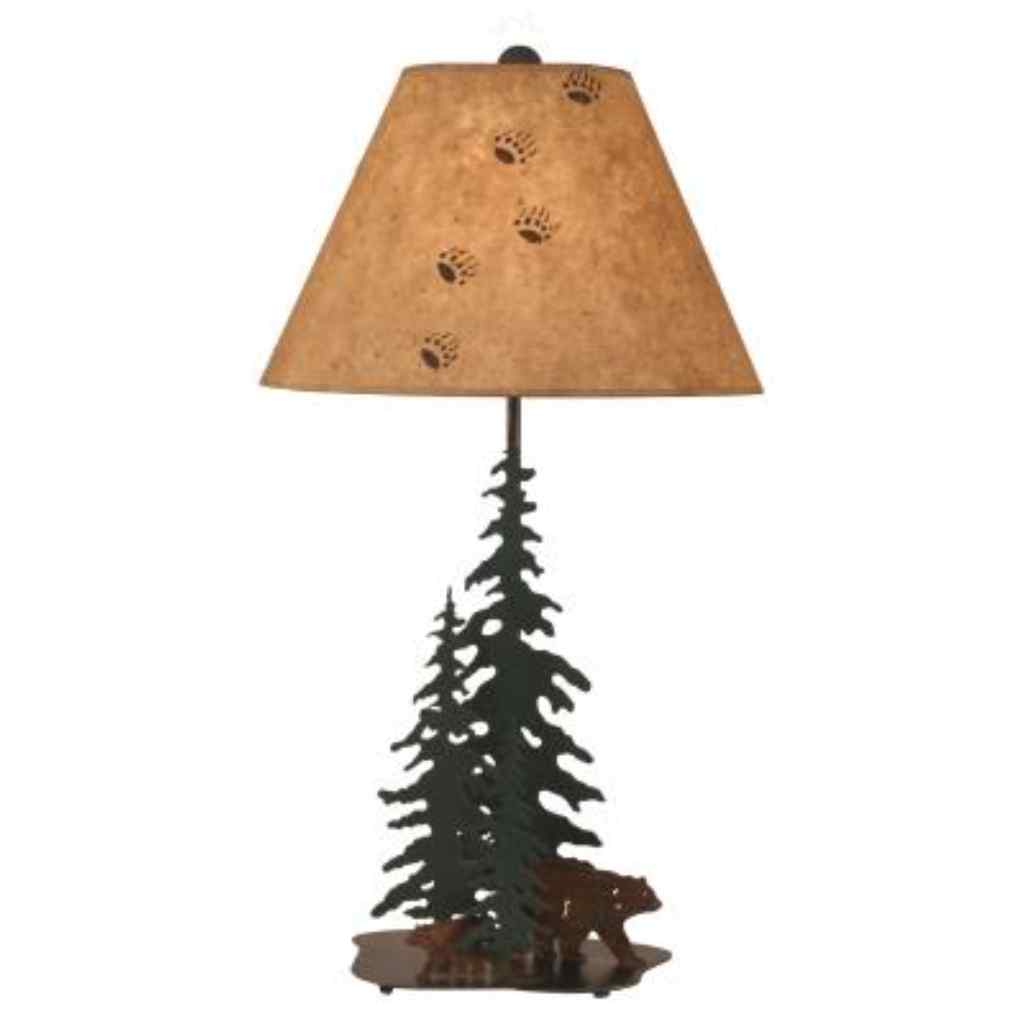 Outland 3 Trees And 2 Bear Table Lamp Outland