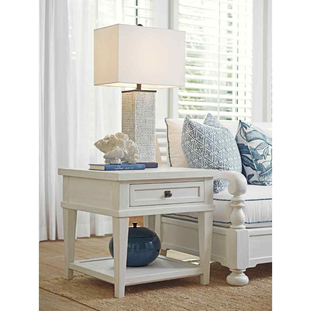 Palm Coast Square End Table Brown