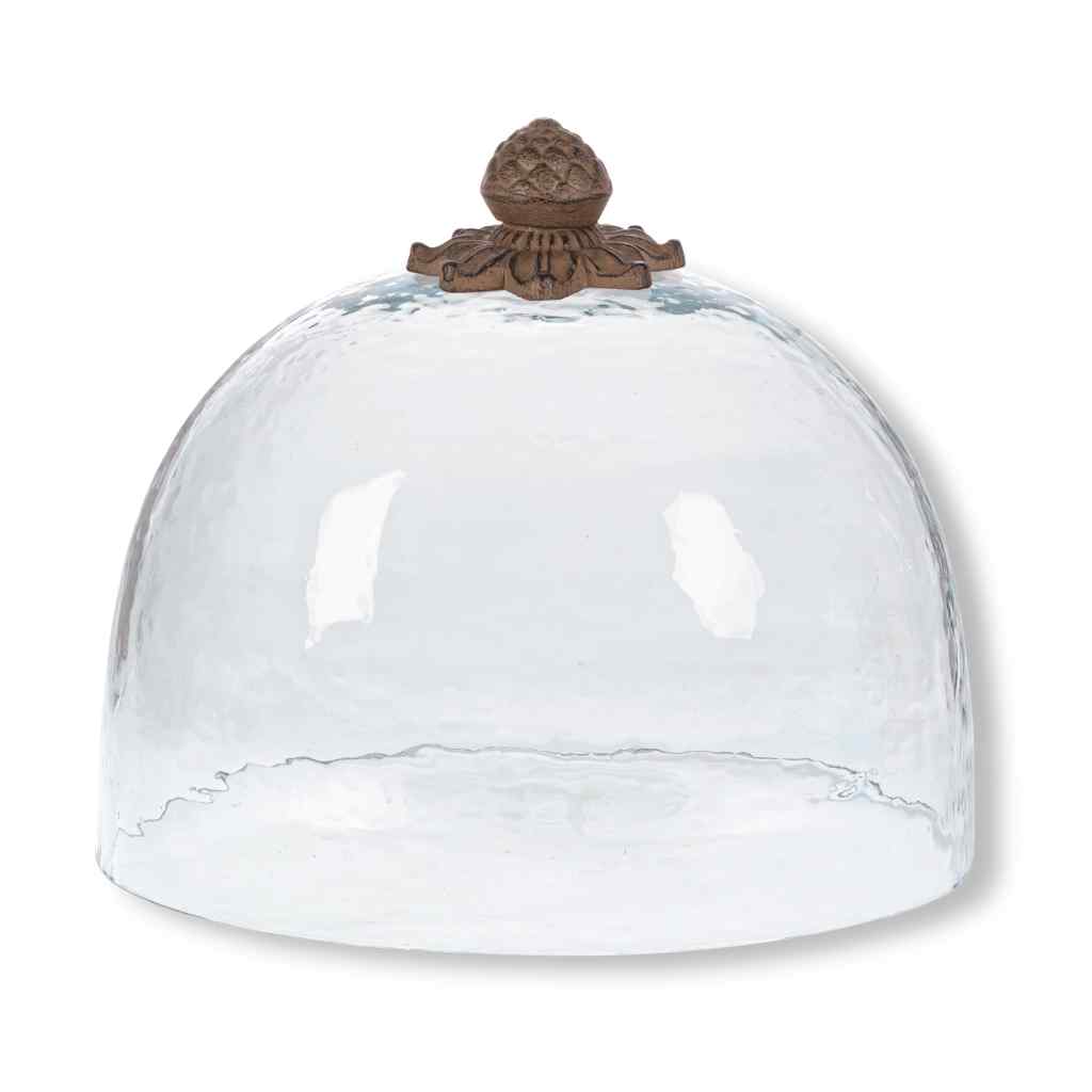 Acanthus Glass Cake Dome Clear