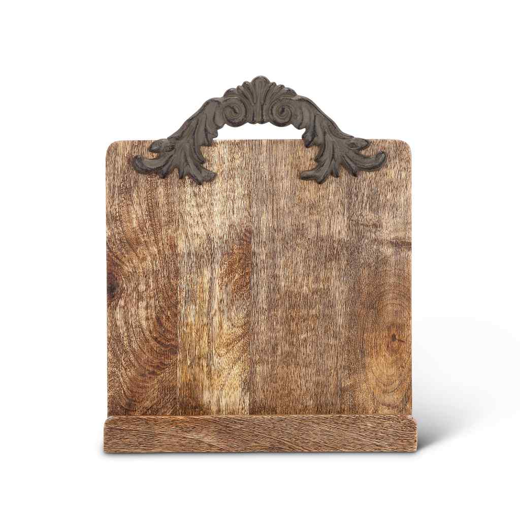 Heritage Inlay Wood Cookbook/Tablet Stand Brown