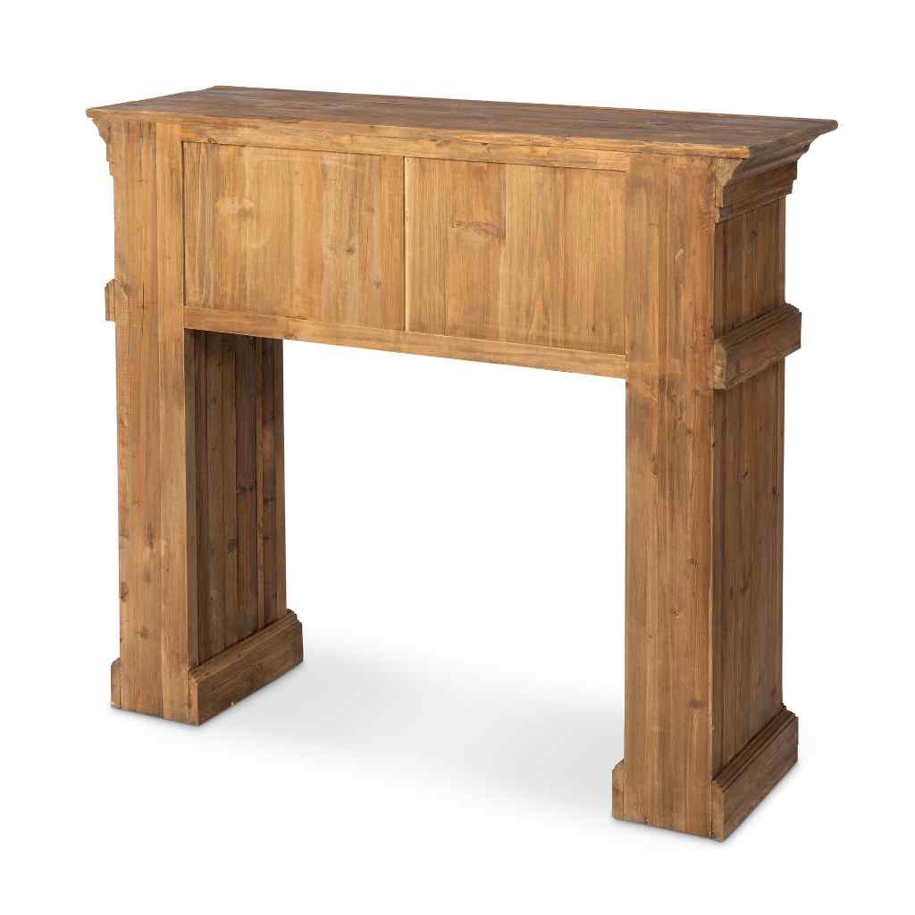 Reclaimed Pine Fireplace Mantel Brown