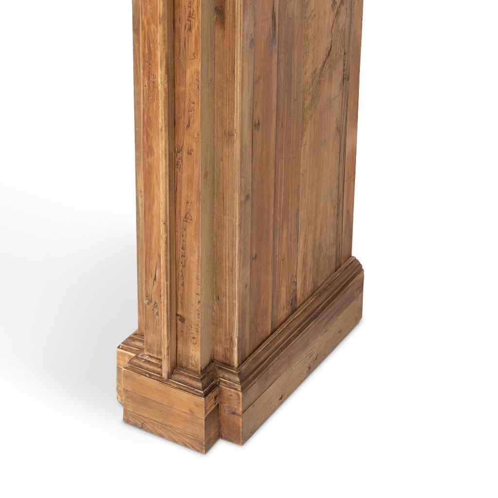 Reclaimed Pine Fireplace Mantel Brown