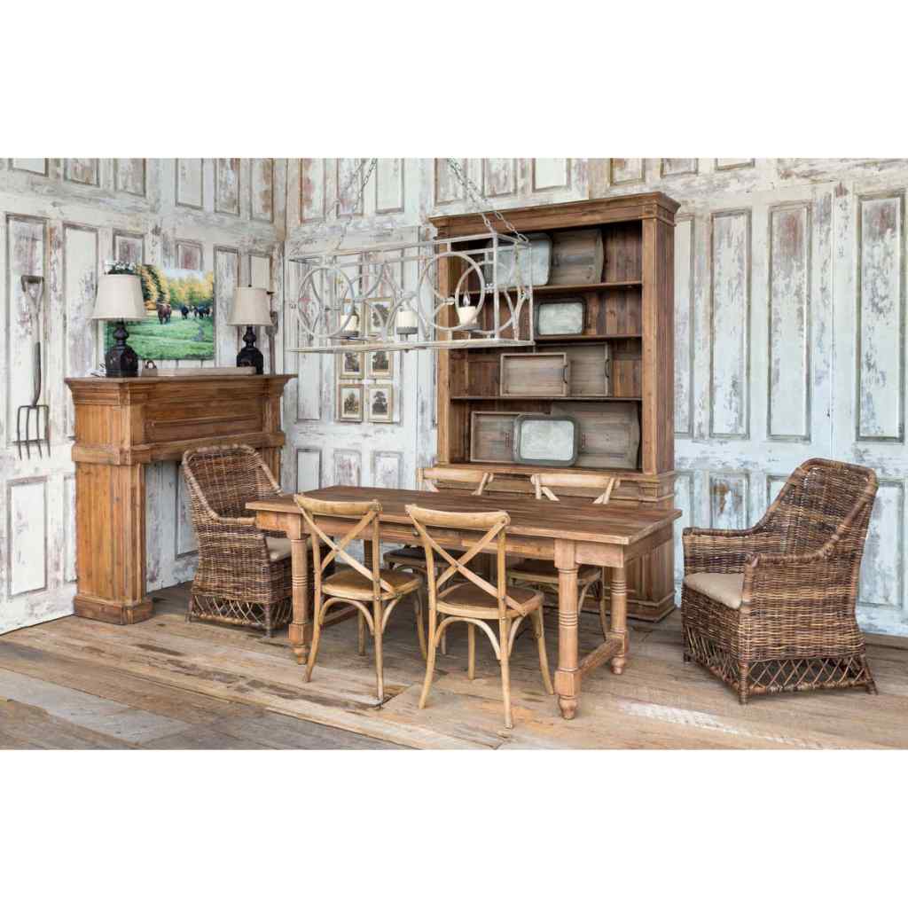 Reclaimed Pine Fireplace Mantel Brown
