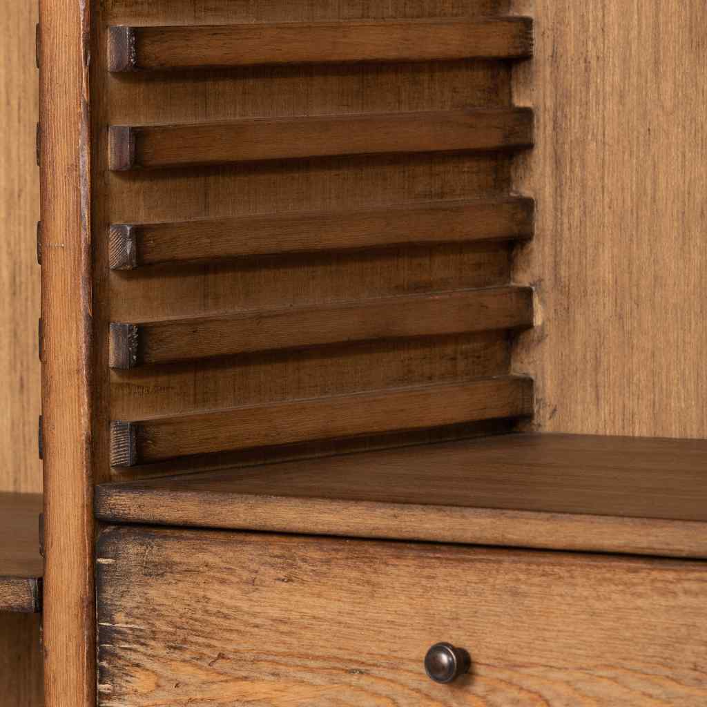Bradley Adjustable Shelf Wooden Bookcase Brown