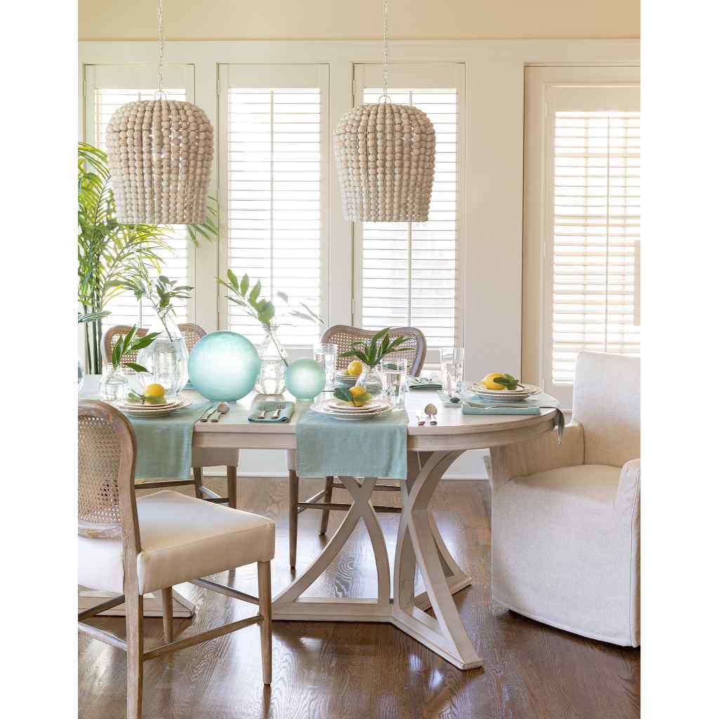 Delray Oval Dining Table White