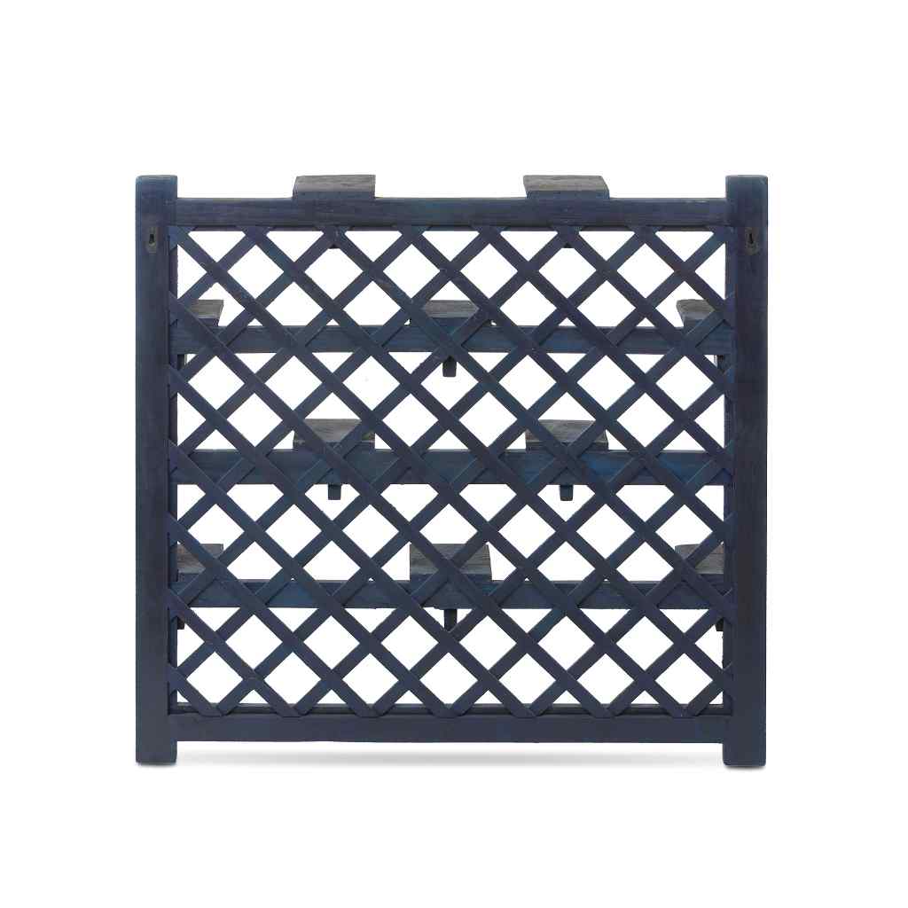 Garden Lattice Herb Shelf Blue