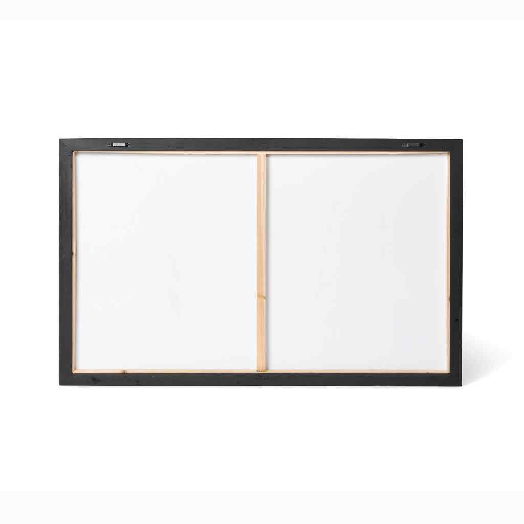 Framed Cattail Print Black