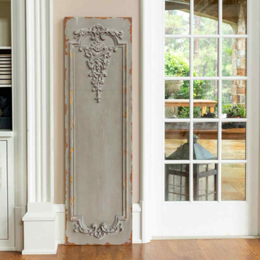 Aged Grey Wall Panel Gray