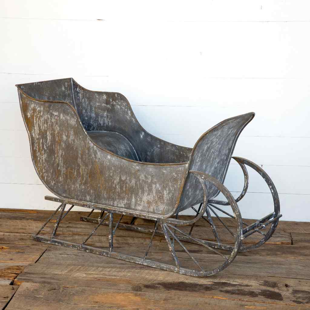 Old Fashioned Open Sleigh Gray