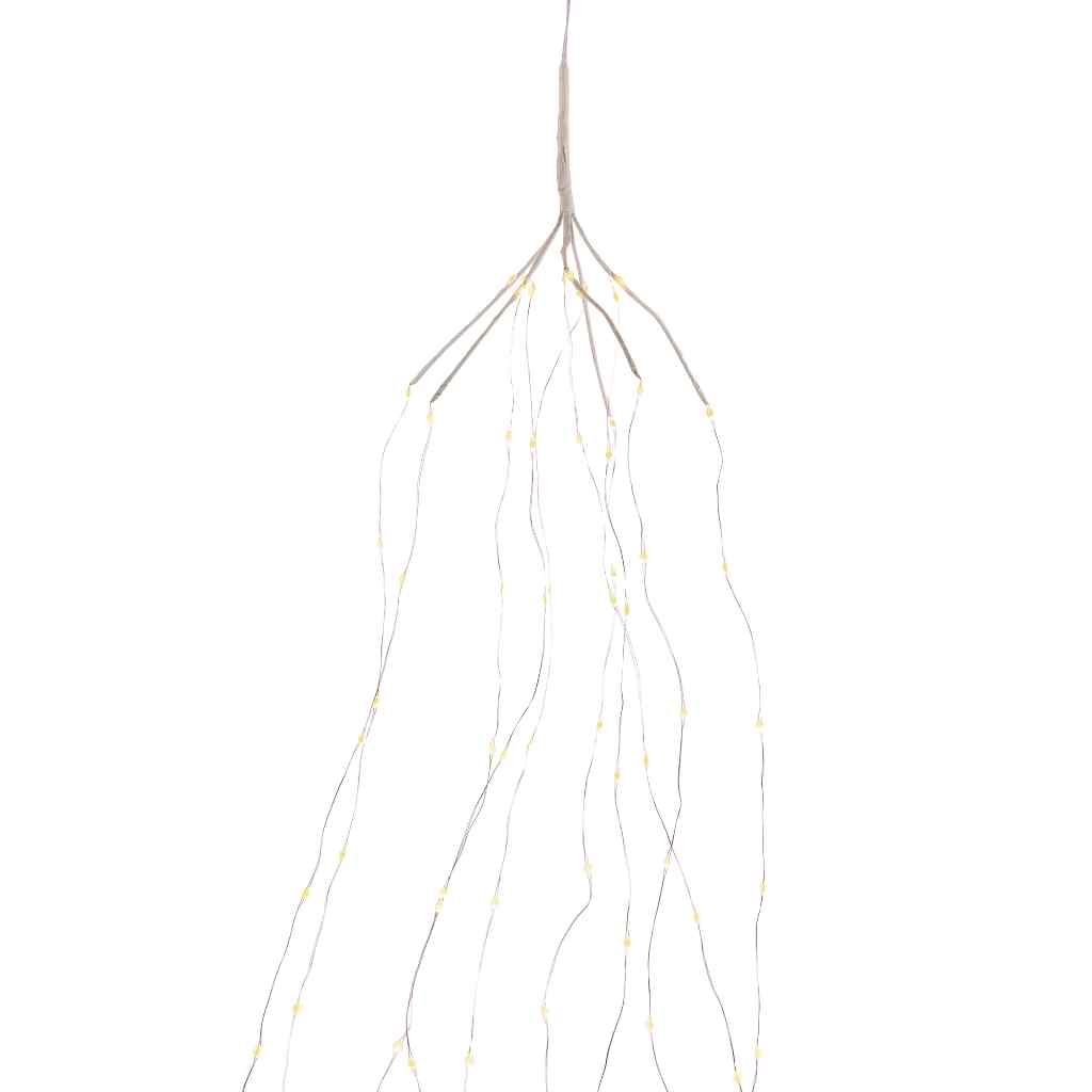 Weeping Willow LED Lighted Spray White