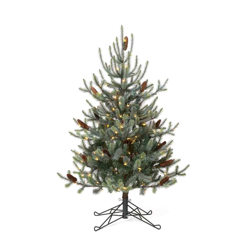 Park Hill Blue Spruce Christmas Tree, 4.5' Green