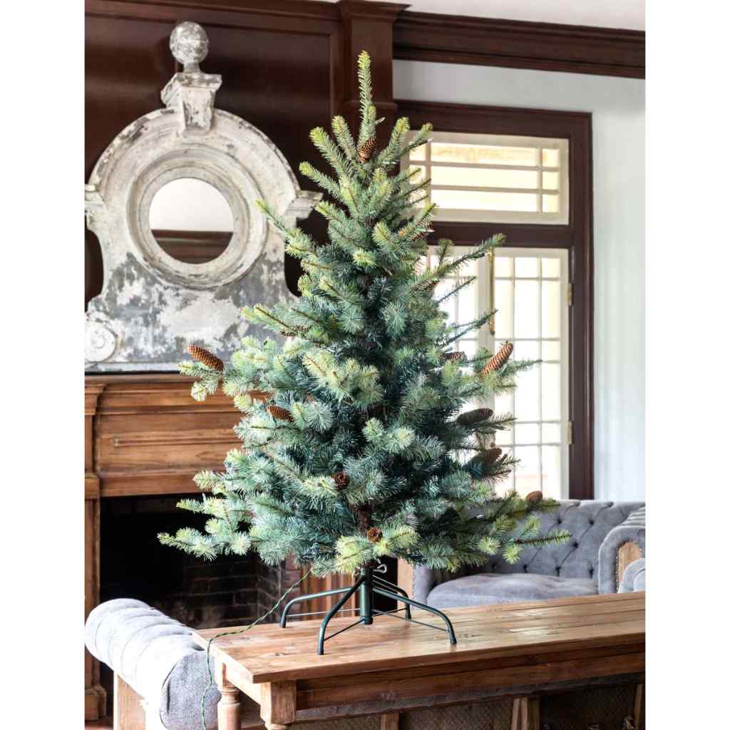Park Hill Blue Spruce Christmas Tree, 4.5' Green