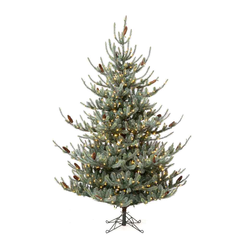 Park Hill Blue Spruce Christmas Tree, 7.5' Green