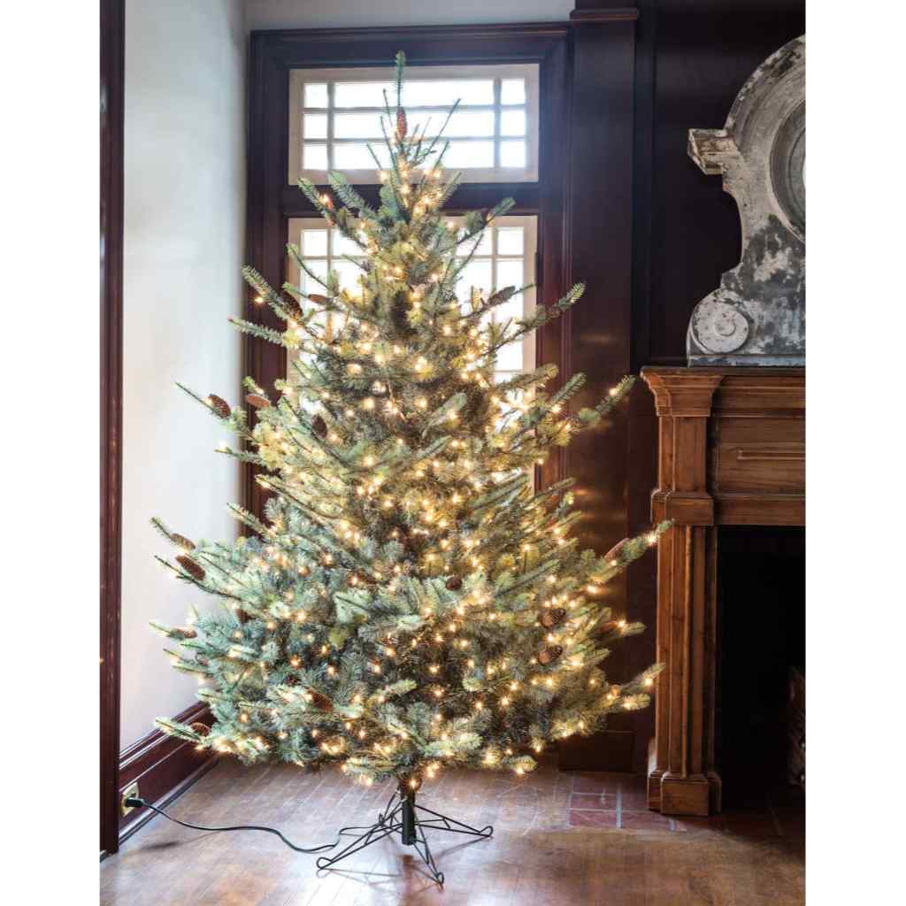 Park Hill Blue Spruce Christmas Tree, 7.5' Green