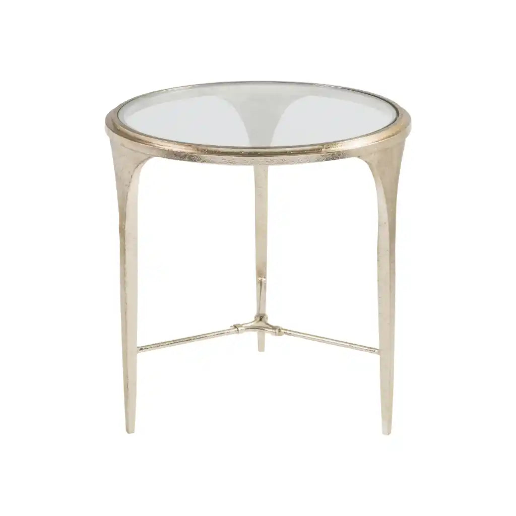 Porto Champagne Round End Table Champagne